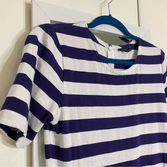 J. Crew Maxi Striped Cotton Dress in White and Blue - Picture 4 of 11